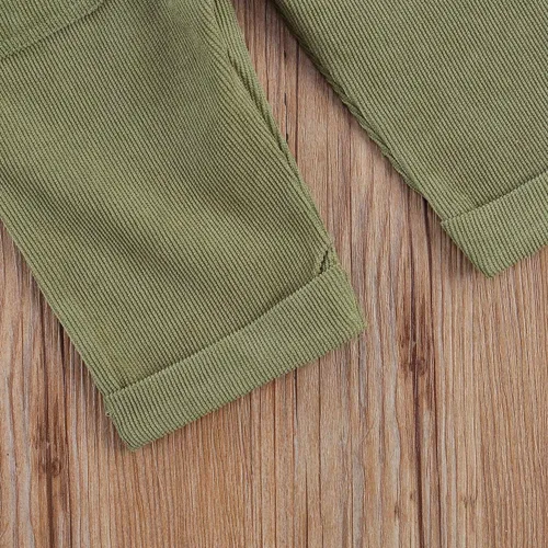 Vista 7 de Overol con peto para niños pequeños, pantalones con tirantes sólidos, pantalones con tirantes delgados, pantalones con tirantes delgados, overol