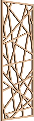 Vista 55 de Conway Paneles de pared decorativos de madera con calado, 9 3/8 pulgadas de ancho x 24 3/8 pulgadas de alto x 1/4 de alto, aliso