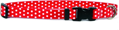 Vista 4 de Collar de diseño amarillo estándar para perro, pequeño, s, Marrón Lunares de Navidad