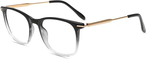 Vista 7 de Firmoo - Gafas de bloqueo de luz azul, antifatiga ocular para computadora, con marcos cuadrados, ligeras, resistentes a arañazos