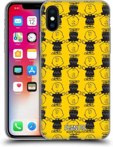 Vista 125 de Head Case Designs Funda de gel suave con licencia oficial de Peanuts Autumn Charlie Brown compatible con Apple iPhone 7 Plus/iPhone 8 Plus