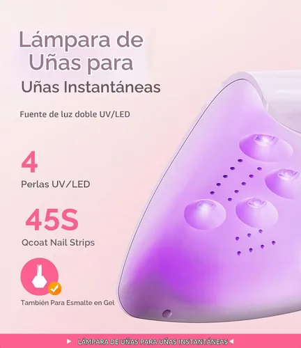 Vista 2 de MelodySusie P-Art04 - Lámpara de uñas UV/LED de bolsillo para tiras semicuradas