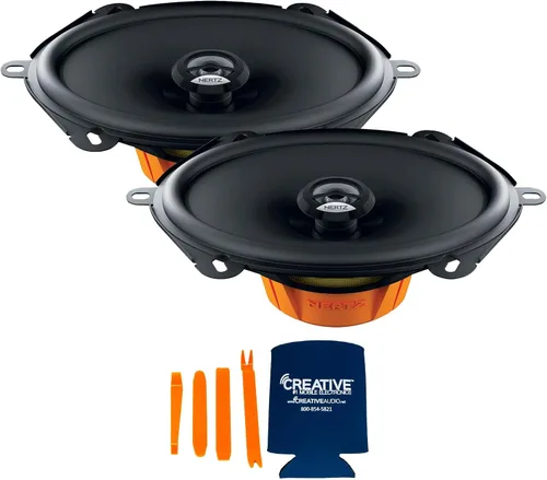 Vista 2 de Hertz Dieci Series 2 pares de altavoces coaxiales bidireccionales DCX 570.3 5x7 compatibles con 2008+ F-250 y F-350 SuperCrew sin navegación