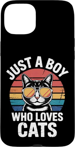 Vista 9 de Just A Boy Who Loves Cats Feline Enthusiast Pet Cat Parents Case for iPhone 16