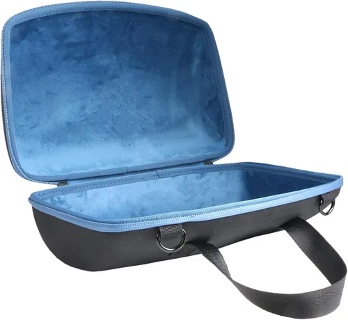 Vista 4 de co2CREA Estuche rígido de transporte para altavoz portátil JBL Xtreme 3/2, negro + azul Bolsa de viaje portátil de repuesto con correa de hombro
