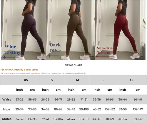 Vista 8 de AUROLA - Leggings de entrenamiento para mujer sin costuras con control de abdomen para gimnasio pantalones de yoga activos para niñas