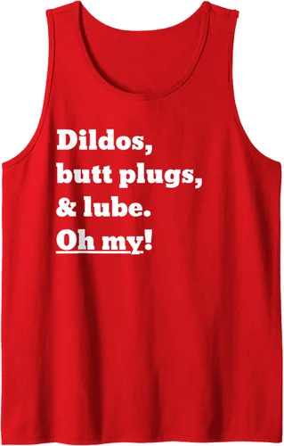 Vista 12 de Consoladores, tapones y lubricante. ¡Oh my! Camiseta sin mangas, Negro, S