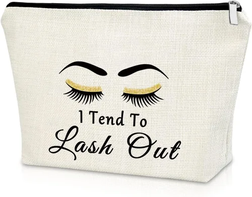 Vista 9 de Sazuwu Regalos esteticistas para mujeres bolsa de maquillaje, Hago a la gente hermosa ¿Cuál es tu superpoder?
