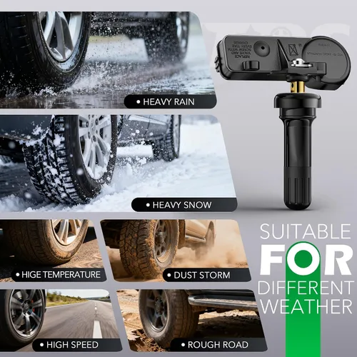 Vista 7 de CDWTPS Sensor TPMS para Ford F150, paquete de 4, sistema de monitor de presión de neumáticos 315MHZ para Ford F150 F250 F350 F450 F550, escape