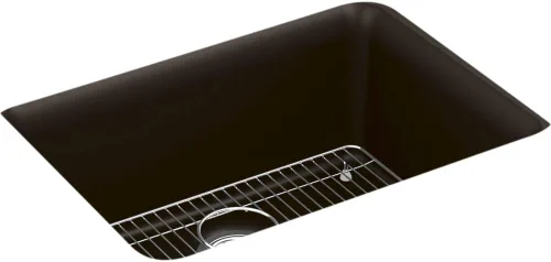 Vista 62 de Kohler K-8223-CM5 Cairn - Grifos para fregadero de cocina, color beige mate
