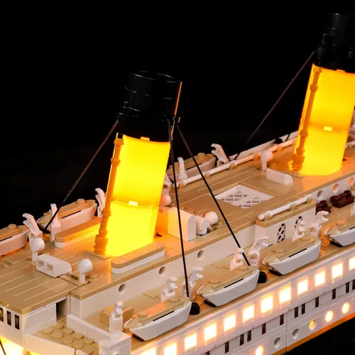 Vista 6 de BRIKSMAX Kit de iluminación LED para Creator Titanic, compatible con el modelo de bloques de construcción Lego 10294, no incluye el juego de Lego