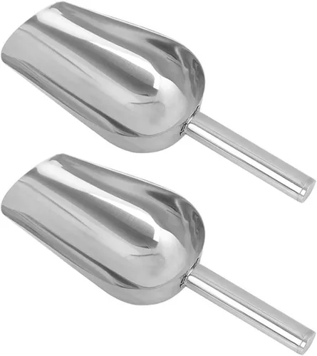 Vista 7 de 4 cucharas pequeñas de acero inoxidable, cucharas medidoras pequeñas de 3 onzas para hielo, azúcar, frijoles mungados, arroz y alimentos