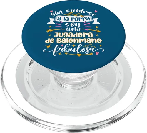 Vista 7 de Jugadora de Balonmano Fabulosa Divertido Mujer Balonmanista PopSockets Standard PopGrip