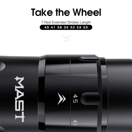 Vista 3 de Mast Tattoo Flip4 Pro - Kit de máquina de tatuaje inalámbrica Pistola de Negro