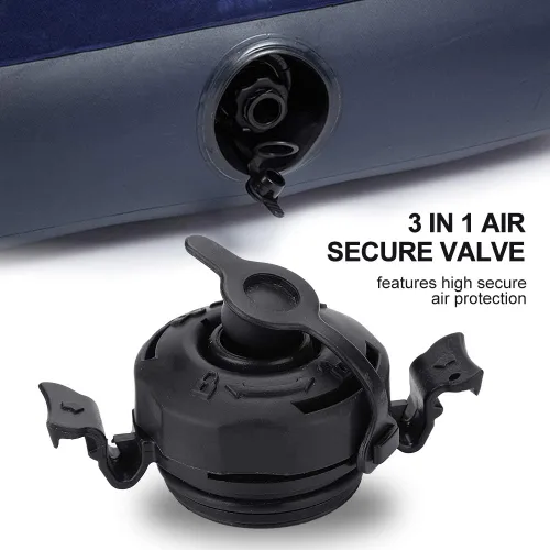 Vista 8 de EBTOOLS 3 InAir Valve Secure Seal Cap para colchón inflable Intex Airbed Negro Enchufe de repuesto para Blow Up M