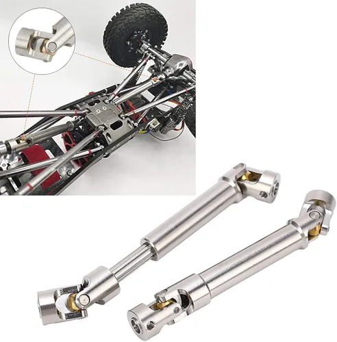 Vista 7 de Juego de eje de transmisión a control remoto, 2 piezas de eje de transmisión RC M4 seis dientes RC eje de transmisión para 1/10 RC Crawler (3.583 in)