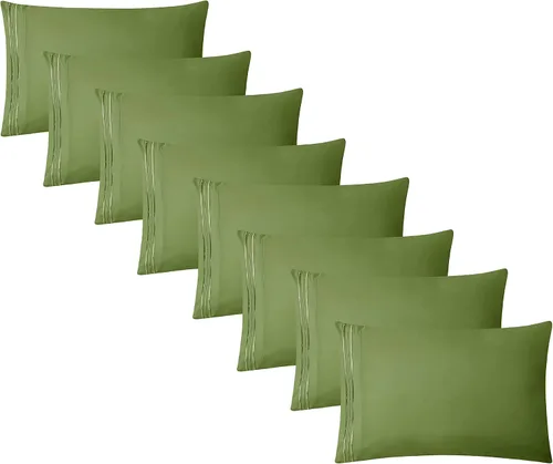 Vista 11 de Clara Clark Fundas de almohada de tamaño estándar – Funda de almohada ultra suave, fundas de almohada de microfibra ligera tamaño Queen – Juego de 2
