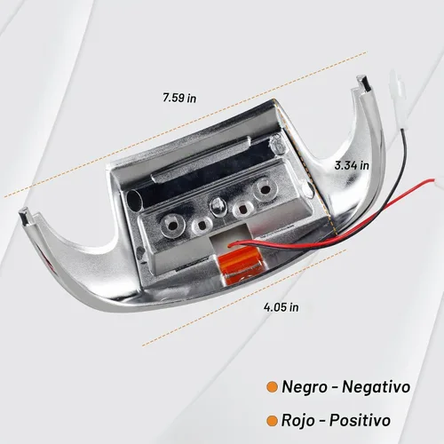 Vista 6 de NTHREEAUTO 2 luces LED para guardabarros delanteros y traseros, compatibles con Harley Road King Electra Glide Ultra Classic Heritage Softail