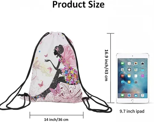 Vista 6 de Bolsas de béisbol con cordón, mochila deportiva para gimnasio, bolsa con cordón, Multi-a03, Mochilas de viaje