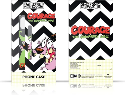Vista 7 de Head Case Designs Officially Licensed Courage The Cowardly Dog Character Art Graphics Gel Case [Military Grade] Compatible with Apple iPhone 7