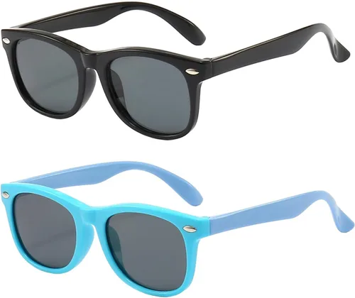 Vista 26 de FANNYGO Paquete de 3 lentes de sol polarizados para niños y niñas de 3 a 10 años Negro
