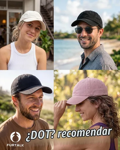 Vista 7 de FURTALK Gorra de béisbol unisex de algodón lavado sin estructura, ajustable, estilo vintage Beige