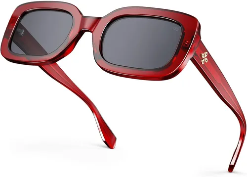 Vista 10 de VISOONE Trendy Chunky Retro Square Sunglasses for Women Men