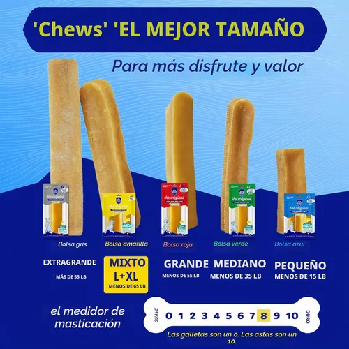 Vista 5 de Palitos masticables Himalayan Dog Chew, paquete mixto de 10.5 oz, (contiene 3 unidades), Verde