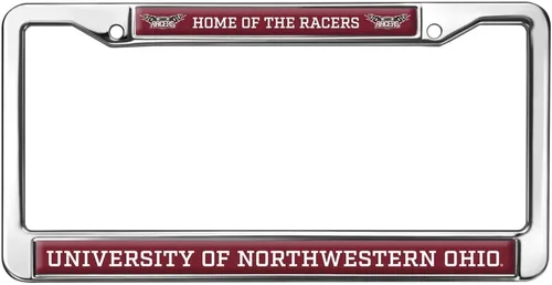 Vista 82 de Texas A&M University - Texarkana Mascot - Marco de metal estándar para placa de matrícula de tamaño completo