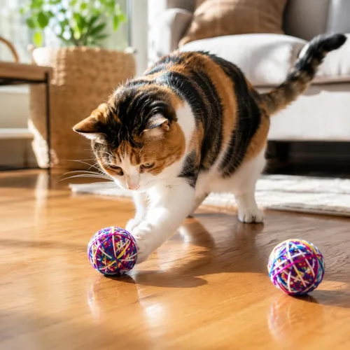 Vista 11 de SPOT Sew Much Fun - Bolas de hilo para gatos, 2.5 pulgadas, paquete de 2