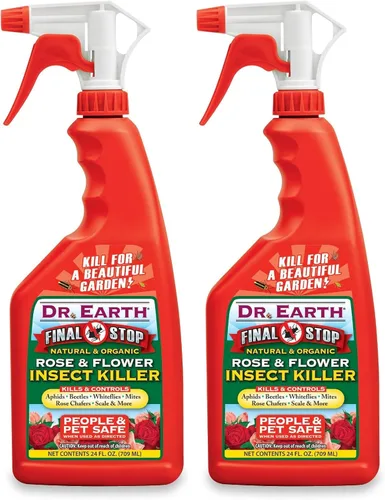 Vista 2 de Dr. Earth 8008 - Asesino de insectos de rosas y flores, listo para usar, 24 onzas