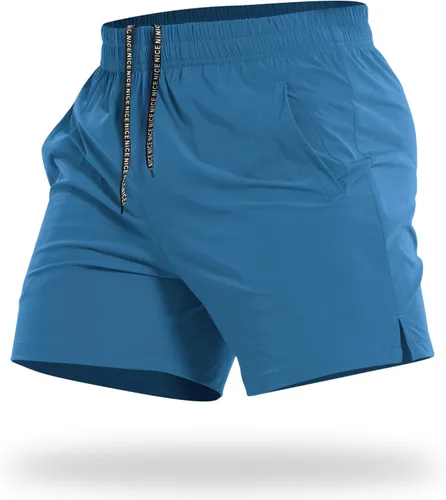 Vista 13 de CANGHPGIN Pantalones cortos deportivos de entrenamiento para hombre de 7 pulgadas / 5 pulgadas, de secado rápido, pantalones cortos de correr