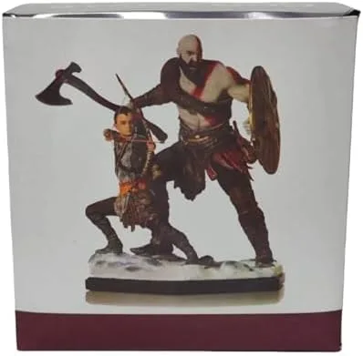Vista 8 de REOZIGN Figura de Ragnarok, Figuras de acción de Kratos y Atreus, figura de personaje de juego de PVC de 20 cm/7.9 pulgadas estatua de decoración