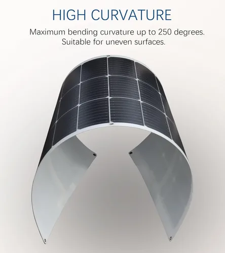 Vista 3 de XINPUGUANG Panel solar flexible de 100 W, 12 V, kit solar monocristalino, módulo ligero, controlador de carga de 10 A, cable de extensión para RV