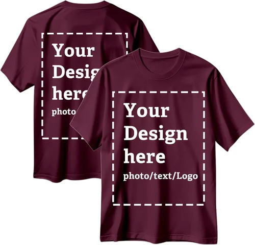 Vista 23 de Camisetas personalizadas para hombres y mujeres, hechas en Estados Unidos, camisetas personalizadas con texto/foto frontal y trasera, camisetas