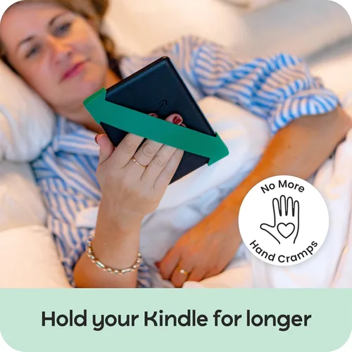 Vista 12 de Strapsicle Correas de mano para Kindle de 6", Paperwhite y Kobo Clara, color negro