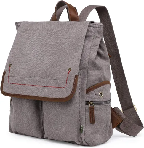 Vista 2 de TSD Brand Atona - Mochila de lona, Gris