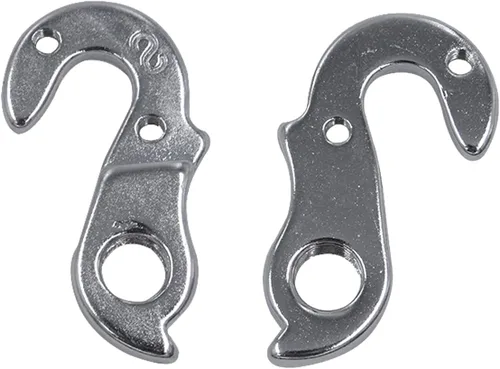 Vista 3 de Percha de desviador 166 compatible con Polygon Helios, Strattos, Louis Garneau, Dedacciai, Whyte Aleación de aluminio CNC, plata, abandono