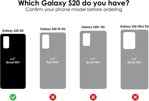 Vista 2 de OtterBox, SYMMETRY SERIES - Funda para Galaxy S20 y Galaxy S20 5G