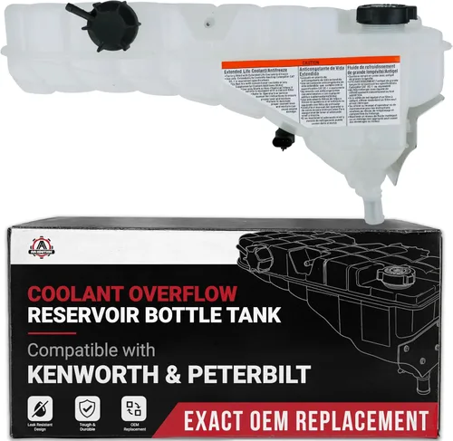 Vista 6 de Tanque de depósito de refrigerante de repuesto – Compatible con vehículos Freightliner – Cascadia, Century Class, Columbia, Coronado, FLD020SD, M2