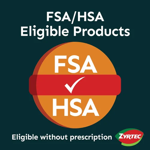 Vista 6 de Zyrtec Tabletas de alivio de alergias las 24 horas, medicina para alergias en interiores y exteriores con 10 mg de cetirizina HCl por tableta