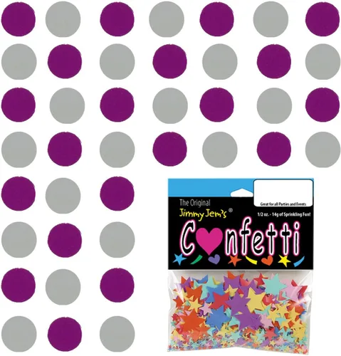 Vista 69 de Confetti Circle 1/4" Negro, Azul Marino Combo - 2 bolsas de media onza (1 oz) (8550/9971)