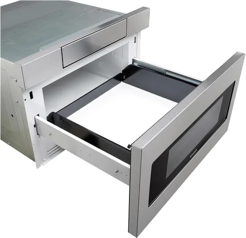 Vista 8 de SHARP SMD3070ASY - Horno de microondas con cajón, 30 pulgadas, 1.2 pies cúbicos, 950 vatios, panel de control táctil en ángulo oculto con pantalla