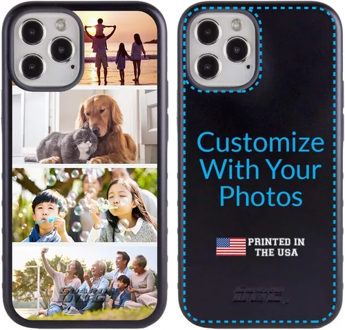 Vista 8 de Guard Dog Funda compatible con iPhone 12/12 Pro, grado militar, protección resistente de dos piezas, personalizada, fotos, cuatro marcos
