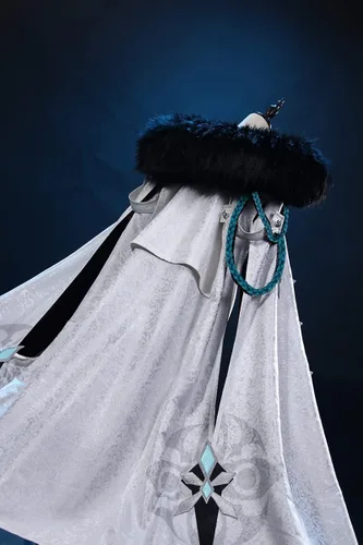 Vista 4 de Cosfun Genshin Impact Cosplay Fatui Harbinger Capa The Doctor Dottore Disfraz Jacquard Satin Ver.