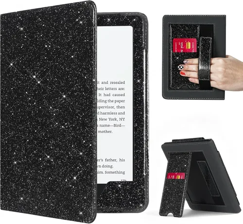 Vista 28 de CoBak Funda con soporte para Kindle Paperwhite - Funda de piel sintética duradera con función de apagado y encendido automático, ranura