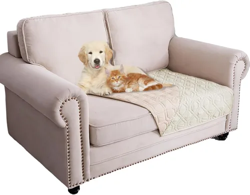 Vista 28 de Ameritex Manta Impermeable Reversible Cubierta para Cama de Perro Manta para Mascotas para Muebles Cama Sofá Sillón