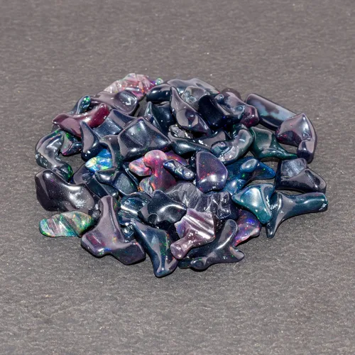 Vista 2 de Piedras preciosas y cristales crudos Cristal ópalo negro_a