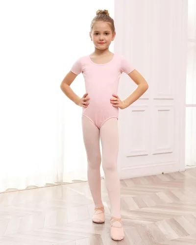Vista 7 de Stelle Leotardo de ballet para niñas, trajes de gimnasia con lazo en la espalda