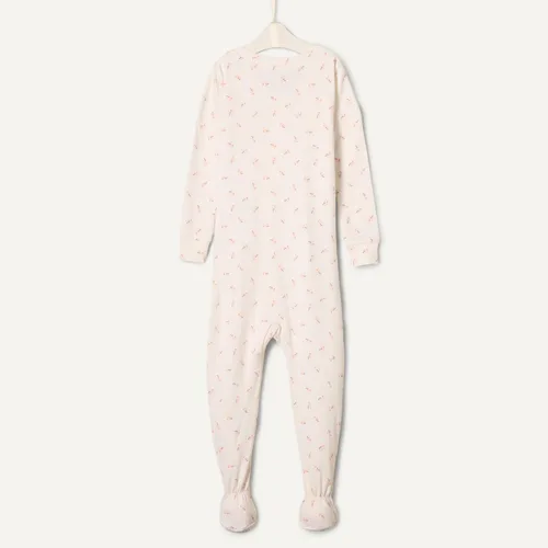 Vista 5 de Tienda Essentials x Sofia Grainge - Pijama unisex de algodón con pies para niños pequeños y bebés, paquete de 2